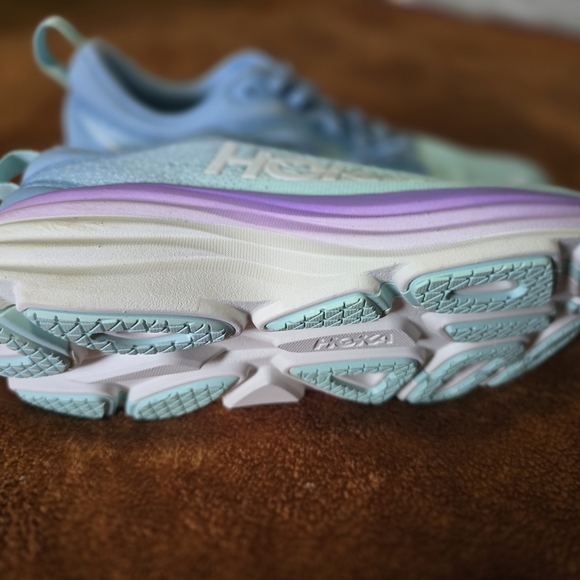 Hoka Womens Blue and Purple Running Shoes - Picture 6 of 9